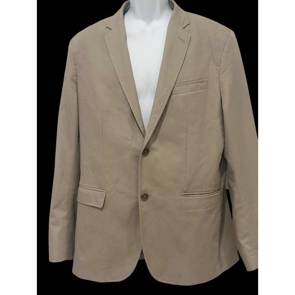 Banana Republic Tan Single-Breasted Cotton Sport Coat